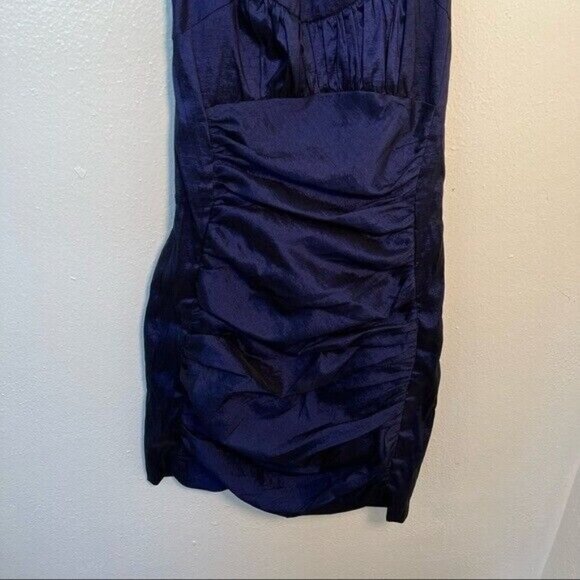 Cache Mini Dress Sleeveless Navy Blue Cage Back Sweetheart Neck 2 - Picture 4 of 12